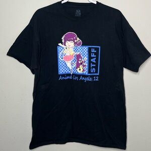 Anime Los Angeles 12 Staff Graphic Tee Shirr 2016 Size XL